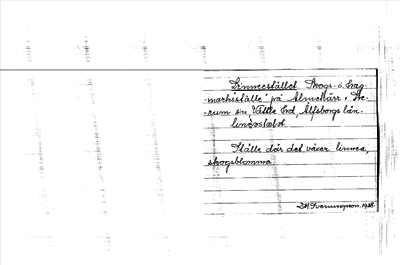 Bild på arkivkortet för arkivposten Linneestället
