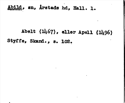 Bild på arkivkortet för arkivposten Abild