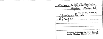 Bild på arkivkortet för arkivposten Almingen