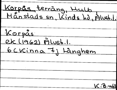 Bild på arkivkortet för arkivposten Korpås