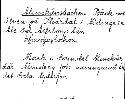Bild på arkivkortet för arkivposten Almekärrsbäcken