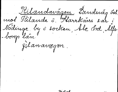 Bild på arkivkortet för arkivposten Kilandavägen