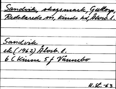 Bild på arkivkortet för arkivposten Sandvik