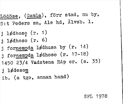 Bild på arkivkortet för arkivposten Lödöse, (Gamla)