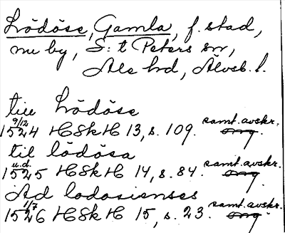 Bild på arkivkortet för arkivposten Lödöse, Gamla