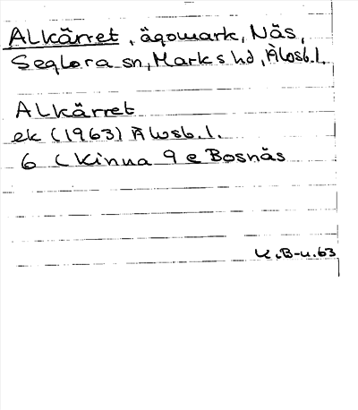 Bild på arkivkortet för arkivposten Alkärret