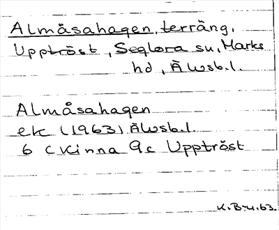 Bild på arkivkortet för arkivposten Almåsahagen