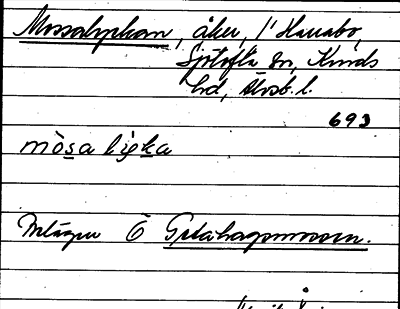 Bild på arkivkortet för arkivposten Mossalyckan