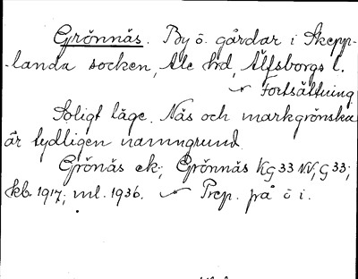 Bild på arkivkortet för arkivposten Grönnäs