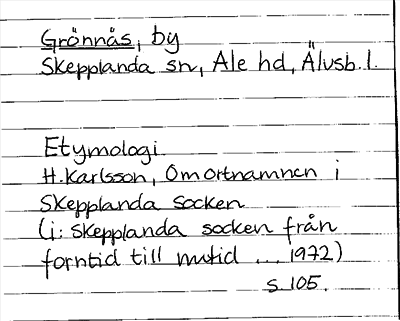 Bild på arkivkortet för arkivposten Grönnäs