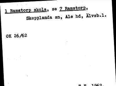 Bild på arkivkortet för arkivposten Ramstorp skola, se 7 Ramstorp