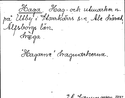 Bild på arkivkortet för arkivposten Haga