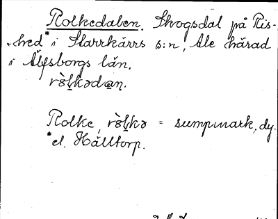 Bild på arkivkortet för arkivposten Rolkedalen