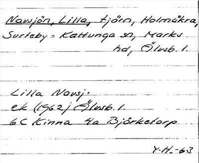 Bild på arkivkortet för arkivposten Navsjön, Lilla