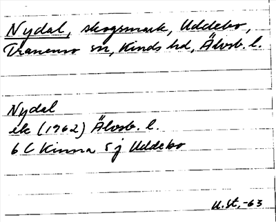 Bild på arkivkortet för arkivposten Nydal
