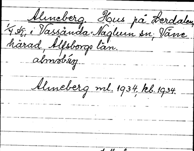 Bild på arkivkortet för arkivposten Almeberg