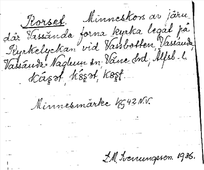Bild på arkivkortet för arkivposten Korset