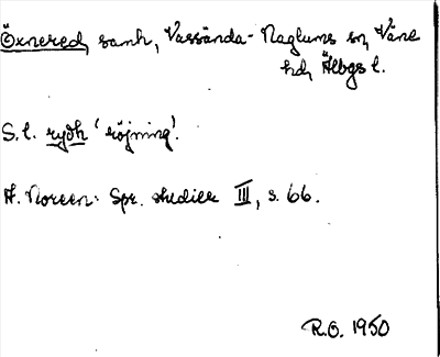 Bild på arkivkortet för arkivposten Öxnered