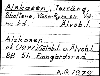 Bild på arkivkortet för arkivposten Alekasen