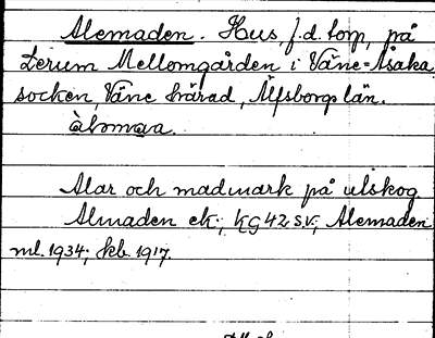 Bild på arkivkortet för arkivposten Alemaden