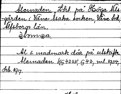 Bild på arkivkortet för arkivposten Alemaden