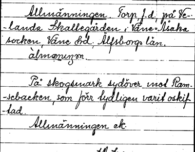Bild på arkivkortet för arkivposten Allmänningen