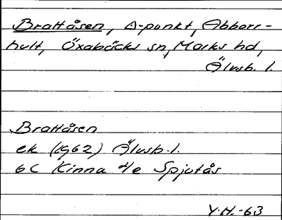 Bild på arkivkortet för arkivposten Brattåsen