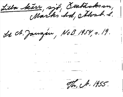 Bild på arkivkortet för arkivposten Lilla kärr