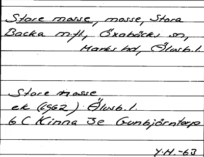 Bild på arkivkortet för arkivposten Store mosse