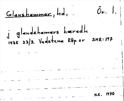 Bild på arkivkortet för arkivposten Glanshammar