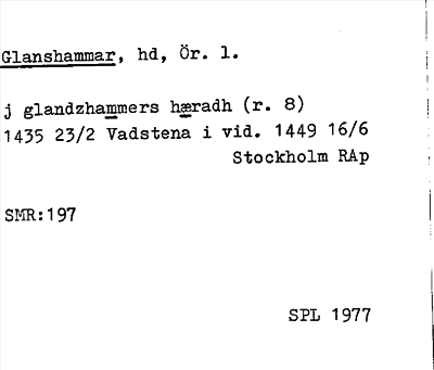 Bild på arkivkortet för arkivposten Glanshammar