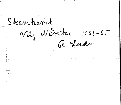 Bild på arkivkortet för arkivposten Skamkerit