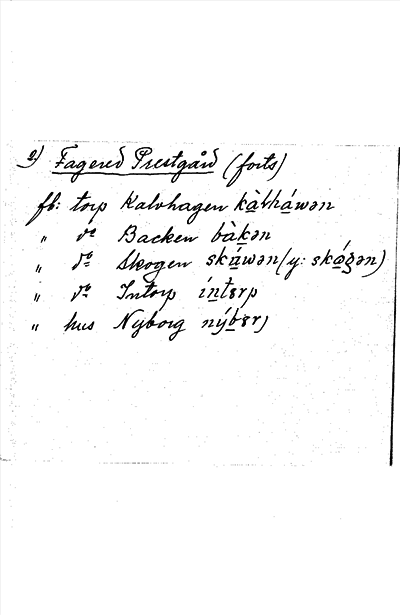 Bild på arkivkortet för arkivposten Fagereds Prestgård