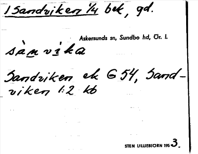 Bild på arkivkortet för arkivposten Sandviken