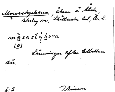 Bild på arkivkortet för arkivposten Mossastyckena