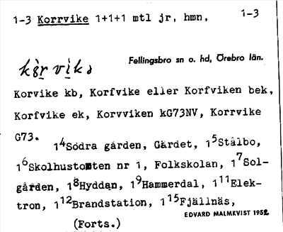 Bild på arkivkortet för arkivposten Korrvike
