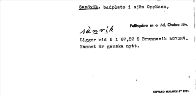 Bild på arkivkortet för arkivposten Sandvik