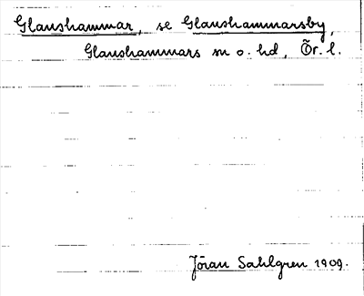 Bild på arkivkortet för arkivposten Glanshammar, se Glanshammarsby