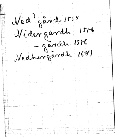 Bild på arkivkortet för arkivposten Nedergården
