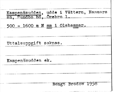 Bild på arkivkortet för arkivposten Kampenäsudden