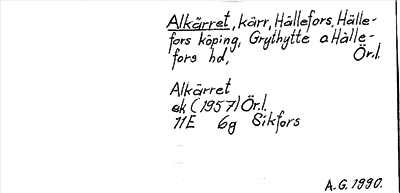 Bild på arkivkortet för arkivposten Alkärret