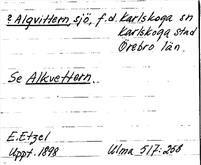Bild på arkivkortet för arkivposten ?Algvittern, se Alkvettern