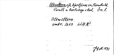 Bild på arkivkortet för arkivposten Alkvettern