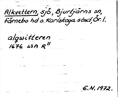 Bild på arkivkortet för arkivposten Alkvettern