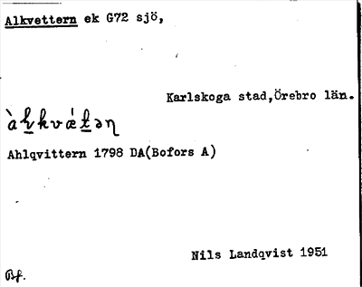 Bild på arkivkortet för arkivposten Alkvettern