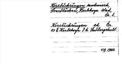 Bild på arkivkortet för arkivposten Korsbäcksängen