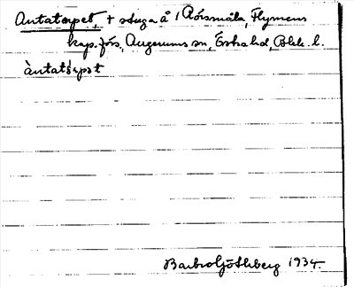 Bild på arkivkortet för arkivposten Antatorpet