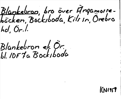 Bild på arkivkortet för arkivposten Blankebron