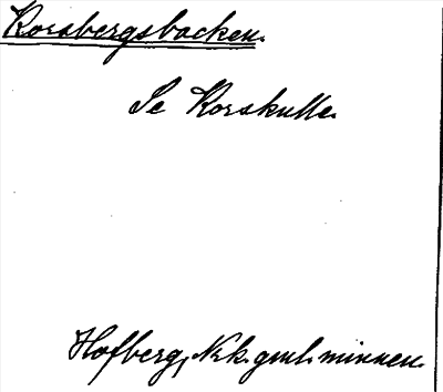 Bild på arkivkortet för arkivposten Korsbergsbacken, se Korskulla
