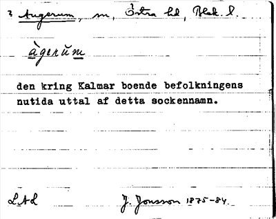 Bild på arkivkortet för arkivposten ?Augerum